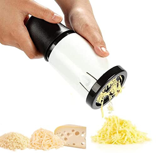 tangguangwen Moulin à fromage manuel avec 2 lames interchangeables en acier inoxydable, râpe à fromage, trancheuse à fromage, outil pour cuisine