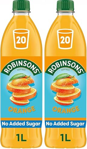 Robinsons Orange Squash, 1L (Pack of 2)