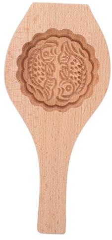 OKUMEYR Holz-mondkuchenform Aus Robustem Material Dekorative Backform Für Traditionelle Chinesische Mondkuchen Leichte Kuchenpresse Für Einfache Herstellung Für Heim-bäcker Und Festtagsbac