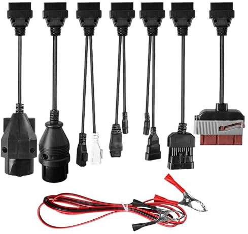 Juego de 8 adaptadores universales para coche OBD2 OBD1, dispositivo de diagnóstico, adaptador de cable, cable adaptador para dispositivos de diagnóstico OBD, cable adaptador de diagnóstico para TCS