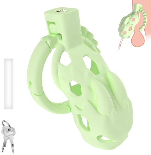 SXOVO Chastity Cage Pene Mostruoso con Anello Pene Regolabile Sex Toys Uomo Gabbia Castità per Uomo Bondage Toys Sessuali per Uomini
