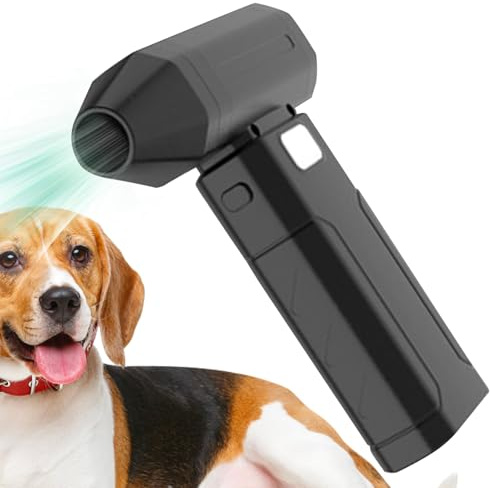 Soffiatore d'aria elettrico 100000 RPM con luce - Accessori per la pulizia portatile senza fili con turbofentilatore senza spazzole per tastiera computer e auto