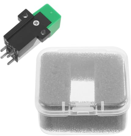 HOMOBABE Magnetisk Skivtallriks-pickup Premium Phono Cartridge med Hög Precision och Förinställd Spårningskraft Enkel Installation för Vinylspelare och DIY Skivspelartillbehör Förbättrar
