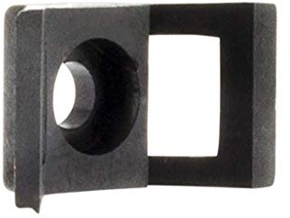 Zenitech - Lote de 20 Bases Atornillables - Negro - Fijación Sólida de Tubos con Abrazadera - Compatibilidad con Varios Diámetros - Instalación Rápida - Dimensiones 5 cm - Cantidades Flexibles