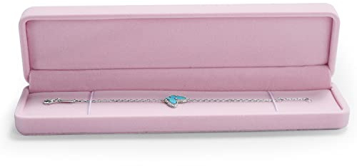Oirlv rosett knut sammet ring låda bröllop/frieri/alla hjärtans dag smycken presentlåda/smyckesfodral Long Necklace Box