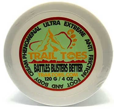 Trail Toes Phenomenal Ultra Extreme Anti Friction Foot & Body Cream, white, Small, 4 Ounce