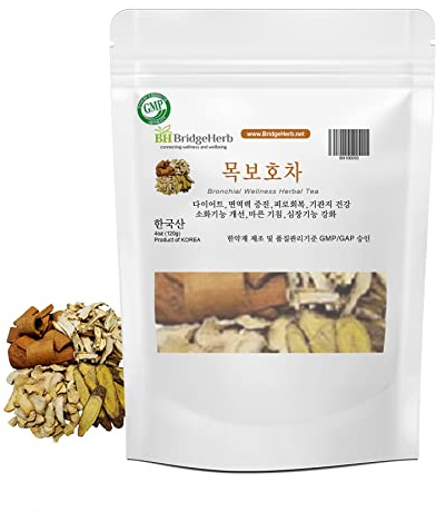 (Medicianl Korean Herbs) Bronchial Wellness Herbal Tea, GMP/GAP Product 목보호차 4oz/120g