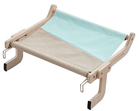 GXFCAI Katzenbett Katzenbett Katzenhängebett Balkon Fenster Katzenhängematte Hängende Katzennest Kicten Fenster Hängebett Katze Hängende Holzbett Montage