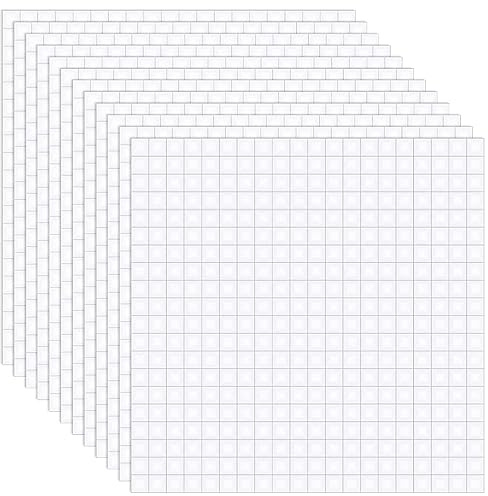 Zocipro 4 800 stycken 3D-självhäftande prickar dubbelsidiga för pyssel, dubbelsidiga självhäftande kuddar, skumpunktsdekal för scrapbook, fest, bröllop, gör-det-själv-konst, kontorsmaterial (5 x 5 x 3