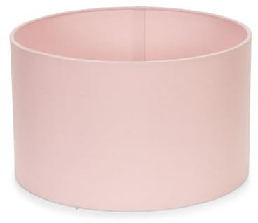 MiniSun | Small Modern Blush Pink Fabric Drum Light Shade | Lamp Shades, Home Décor & Improvement Essential | 250mm Shade Width