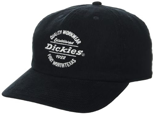 Dickies Herren Corduroy Cap Verschluss, Schwarz, Einheitsgröße