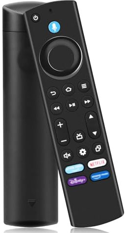 Télécommande vocale de Remplacement de la 4ème génération,pour AMZ Fir-e TV Stick 2nd Gen, 3rd Gen,Lite, 4K, 4K Max, Lite, HD,Convient pour Smart TVs Cube,avec 4 Clés de Raccourci
