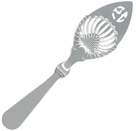 Cucchiaio forato wormwood - utensile a barre vuota in acciaio inossidabile | Cucchiaio da portata di assenzio per buffet e catering, cucchiaio decorativo per cucina, miscelazione di cocktail e utensil