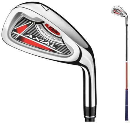 Club de golf en fer pour enfants #7 - Fer simple avec tige en graphite pour droitier - Pour garçons et filles débutants - Pour sports scolaires (3 à 5 ans, garçons)