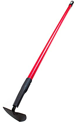 BULLY TOOLS Warren Hoe Professional 12-Gauge 6.25-Inch Garden Hoe Tool with Fiberglass Handle, Commercial Strength, Gardening Tools, 100% Made in The USA