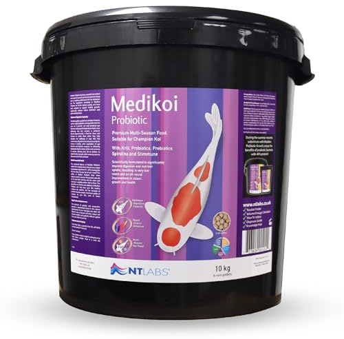 NT Labs Medikoi Probiotic Multi-Season Pond Fish Food 6mm Pellets (10kg)
