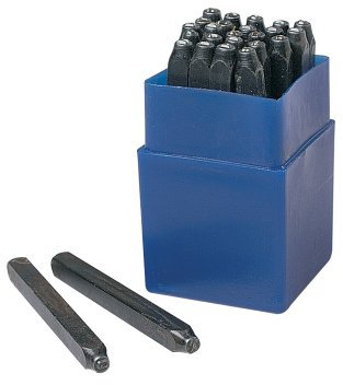 Metrica Schlagbuchstaben 27Tlg Geh. Stahl, 70112