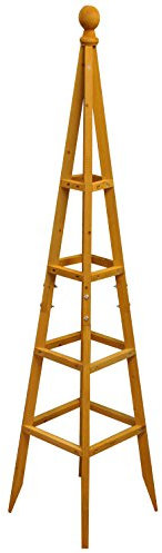 Selections Wooden Garden Obelisk Plant Support for Climbers (1.5m tall)