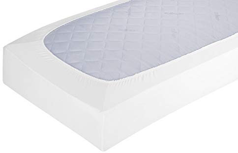 ZOLLNER Spannbettlaken in 100x200 cm - mit eingearbeitetem Gummibund - in weiß - Baumwolle - waschbar bis 95°C - Hotelqualität - Oeko Tex® Zertifiziert