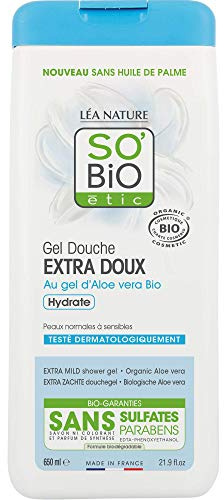 SO'BiO étic Super Soft Shower Gel with Aloe Vera 650 ml
