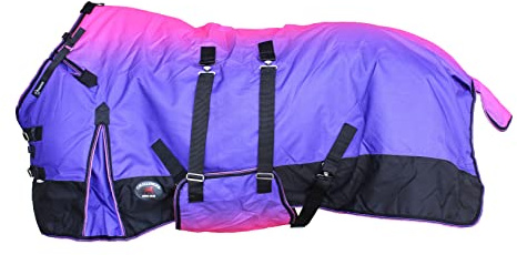 CHALLENGER Coperta invernale pesante impermeabile 5B104 da 68 pollici 1200D cavallo
