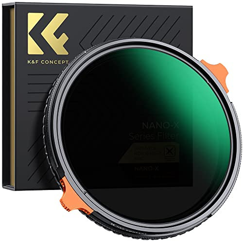 K&F CONCEPT Nano-X ND Filter 49mm CPL&ND4-ND64 2 in 1 multifunktionaler Graufilter und CPL Filter Polfilter