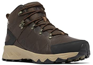 Columbia Peakfreak II Mid Outdry WP Leather wasserdichte Wanderstiefel für Herren, Braun (Cordovan x Black), 46 EU