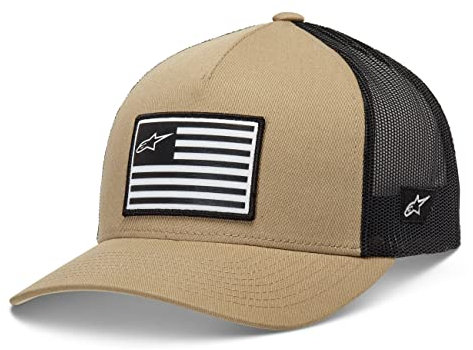 Alpinestars Herren Flag Snapback Baseball Cap, Sand/Schwarz, Einheitsgröße EU
