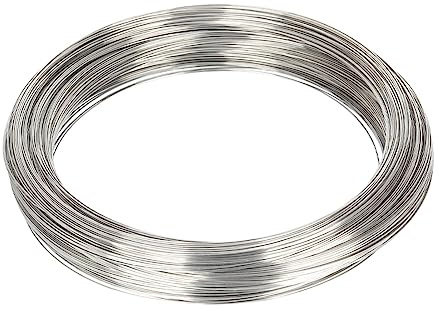 Fjädertråd 0,02/0,3/0,4/0,5/0,6/0,8/1,5/2,5/3 mm tråd hårt rostfritt stål helståltråd (Color : Silver, Size : 0.15mmX100m)