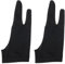sourcing map 2pcs Artists Drawing Glove for Digital Drawing Tablet, Art Glove for Right/Left Hand, Small 8 x 3 Black