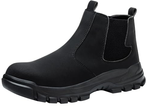 Scarpe antinfortunistiche da uomo per saldatore leggere scarpe da lavoro scarpe antinfortunistiche uomo donna S3 alte scarpe da lavoro impermeabili stivali di sicurezza con punta in acciaio scarpe da