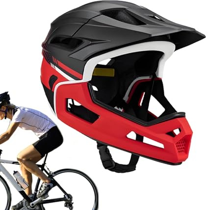 Casco de montaña de cara completa, casco de montaña para adultos, para hombres y mujeres, con absorción de impactos, equipo de protección para la cabeza para profesionales, principiantes, ciclistas