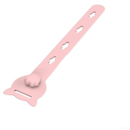 Bebykilemi Bridas de silicona reutilizables – Paquete de 10 organizadores de cables multifuncionales para cables de carga de datos, cables de auriculares – Gestión de cables elásticos ajustables con