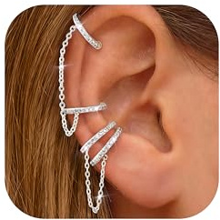 Morfetto Ear Cuff Orecchini Senza Buco Donna - Regolabili Earcuffs Donna Orecchini A Clip Non Piercing,Ipoallergenici Piercing Finti Earcuff Per Cartilagine Helix Earcuffs Con Scatola Regalo