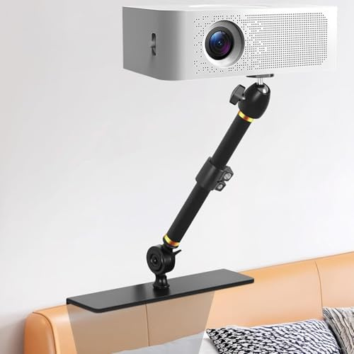 VexNook Projektorhållare för säng och soffa, universell justerbar höjdhållare (33–45 cm), kompatibel med 99 % av projektorerna (XGIMI, Nebula, Vankyo, Epson och många fler)