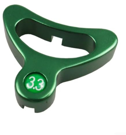 Honseadek Llave de radios de bicicleta de aleación de aluminio, para 3.2 3.3 3.5 mm, herramienta profesional de trazado de ruedas, para tensar precisión y mantenimiento de llantas de bicicleta (verde