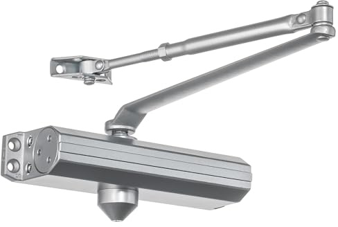 Dynasty Door Closer Adjustable Spring Size 3-6 Hydraulic Automatic Door Closer Series 1636 (Aluminum)