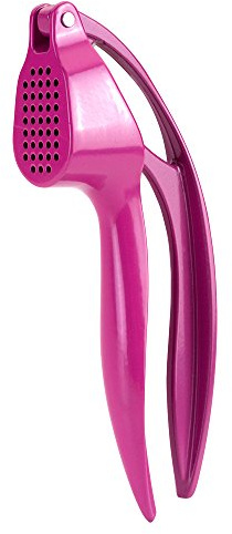 Metaltex 241404016 Bunte Knoblauchpresse in rot Konoblauchpresse, Kunststoff