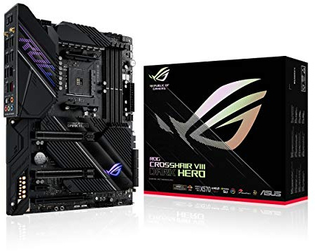 ASUS ROG Crosshair VIII Dark Hero AMD AM4 X570S Zen 3 Ryzen 5000 & 3rd Gen Ryzen ATX Gaming Motherboard (PCIe 4.0, 14+2 Ti Power Stages, PCH Heatsink, Wi-Fi 6, 2.5 Gbps LAN, USB 3.2 Gen 2 Type-C