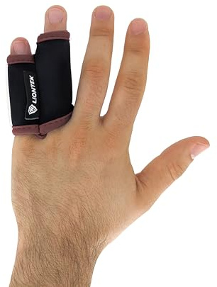 LIONTEK BJJ Outer Double Finger Sleeve Tape Replacement (Pinky-ring/Pointer-middle finger) (Large)