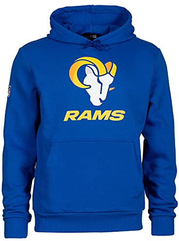 New Era - NFL Los Angeles Rams Team Logo and Name Hoodie - Rams Blau Farbe Rams Blau, Größe M