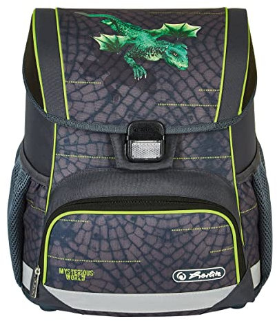 Herlitz® Schulrucksack Loop Jugend Schulranzen Rückentasche | Volumen 16L | Herren Damen Unisex Sportlich | Für Studenten Alltag | Geräumig Haltbar | Dragon Quest, multicoloured, Modern