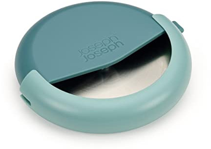 Joseph Joseph Duo Rotella Tagliapizza con Lama in Acciaio Inox, con Guaina protettiva, Compatto, Azzurro Scuro
