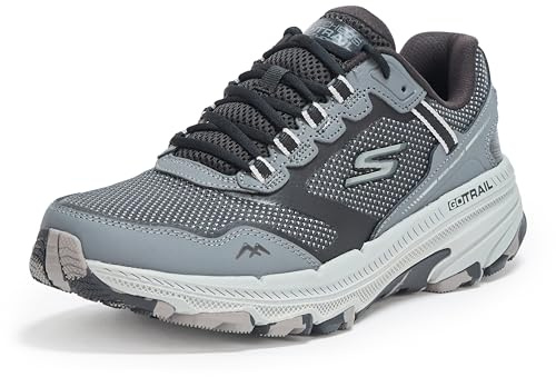 Skechers Men's Go Run Trail Altitude 2.0 Trainers, Negro, Gris, 39.5 EU