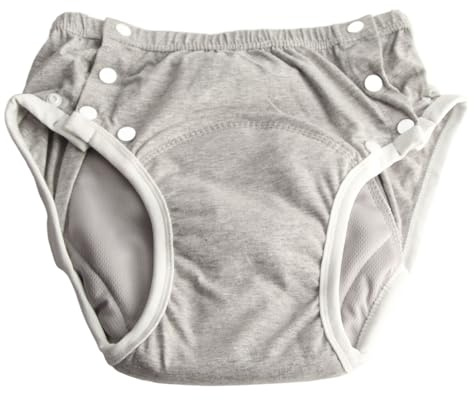 Pañal de Tela para Incontinencia para Adultos ,Pañal de Tela Gris para Personas Mayores ,Algodón ,Absorbencia Adicional ,Reutilizable para la Vida Diaria de Personas Mayores