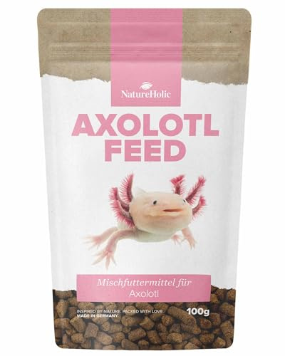 NatureHolic AxolotlFeed mjukt foder | mjuk konsistens för att förhindra munskador | Skonsamt huvudfoder för Axolotl | Högkvalitativa ingredienser för hälsosam tillväxt | 100 g