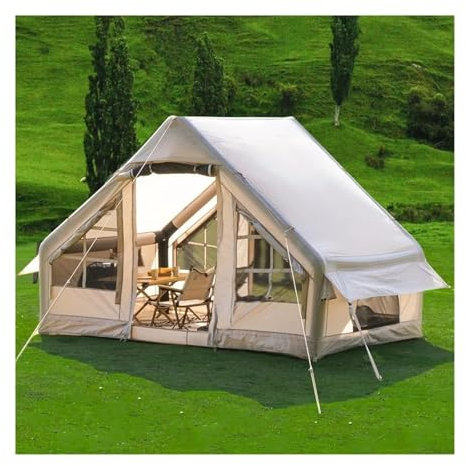 skyddstält Uppblåsbart campingtält med picknickfilt 6-personers stugtält Glamping-tält Enkelt att installera Vattentäta Oxford-tält utomhus isfisketält