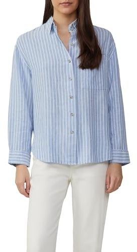 s.Oliver 2163692 Camicia da Donna, Blu, 40