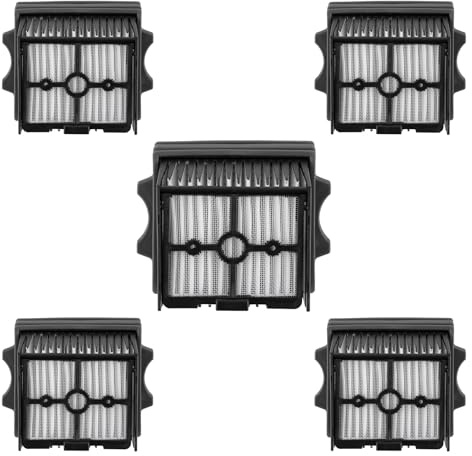 (5 Pack) Floor One S9 Artist Pro Replacement HEPA Filters Compatible with Tineco Floor ONE S5 Combo Cordless Wet Dry Vacuum Cleaner Filter, Accessories Kit (NOTE: Not applicable to Floor ONE S5/S3)