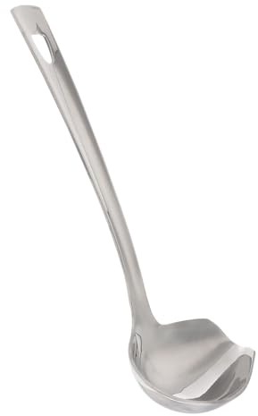 Ipetboom 1pezzi Cucchiaio Da Salsa Unico in Acciaio Inossidabile Stoviglie Per Tavola Cucchiaio Squisito Manico Allungabile Facile Da Pulire e Sicuro Per Uso Prolungato